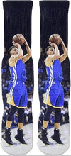 Forever Fanatics Curry Youth Boys Basketball Socks Sports Athletic Crew Socks with Basketball Arm Sleeve - Made in USA