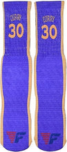 Forever Fanatics Curry Youth Boys Basketball Socks Sports Athletic Crew Socks with Basketball Arm Sleeve - Made in USA